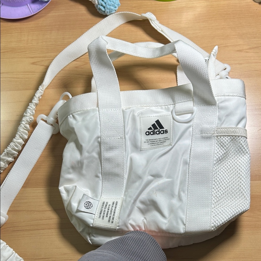 Adidas White Tote Bag for Women